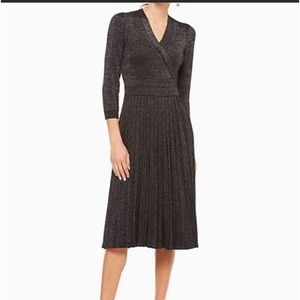 Kate spade metallic wrap dress size XS